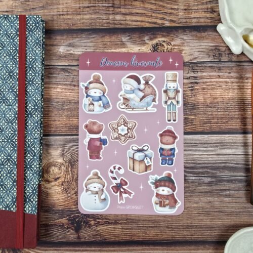 Planche stickers "Douceur hivernale"