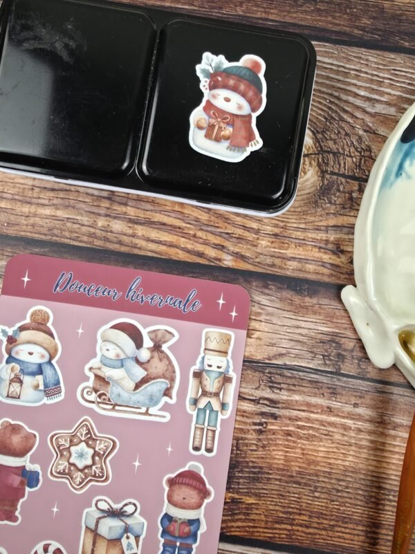 Planche stickers "Douceur hivernale"