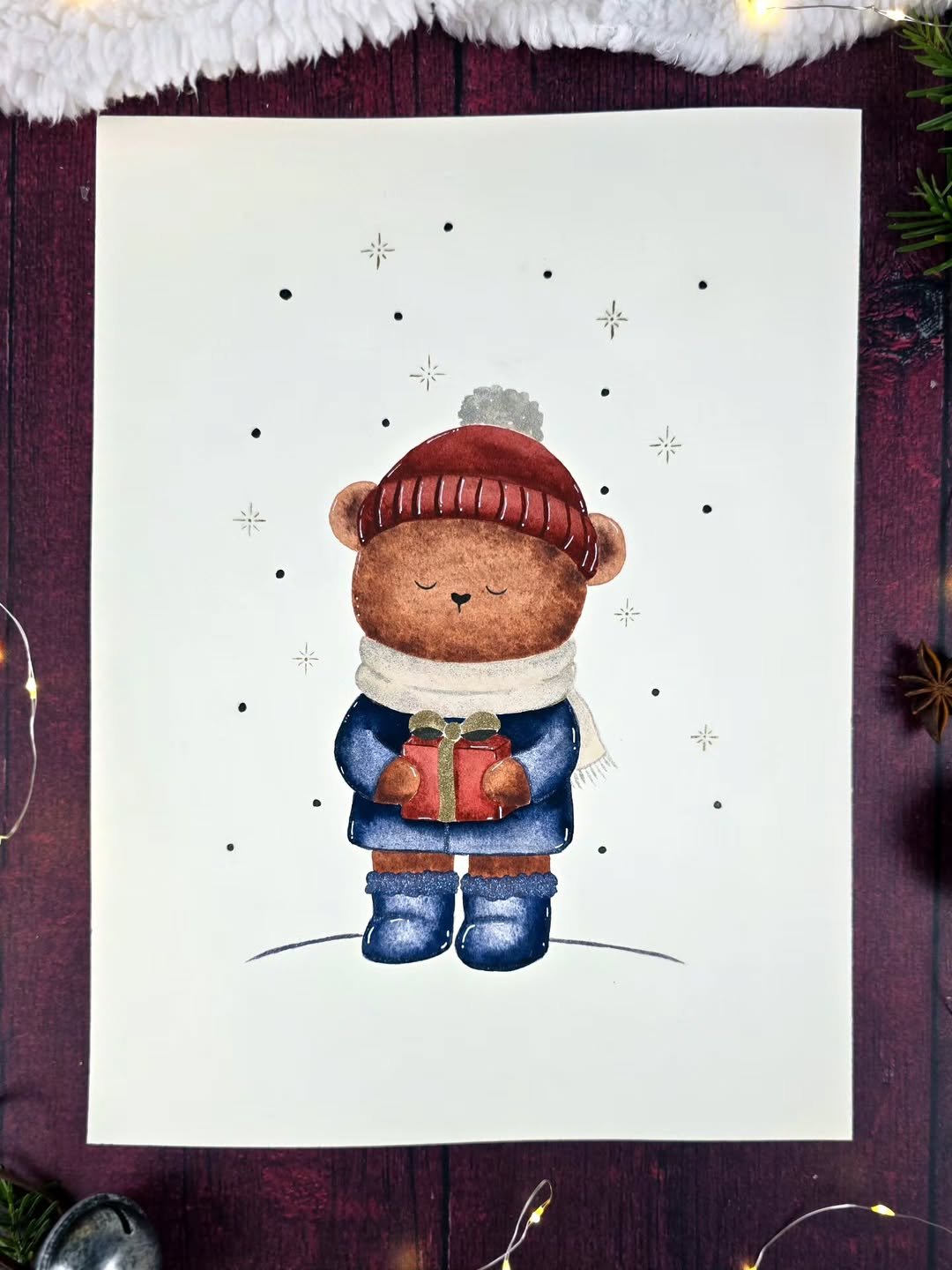 [ILLUSTRATION AQUARELLE] Porteur de cadeau 🎁Nous voilà presque arrivés à ce moment que tout le