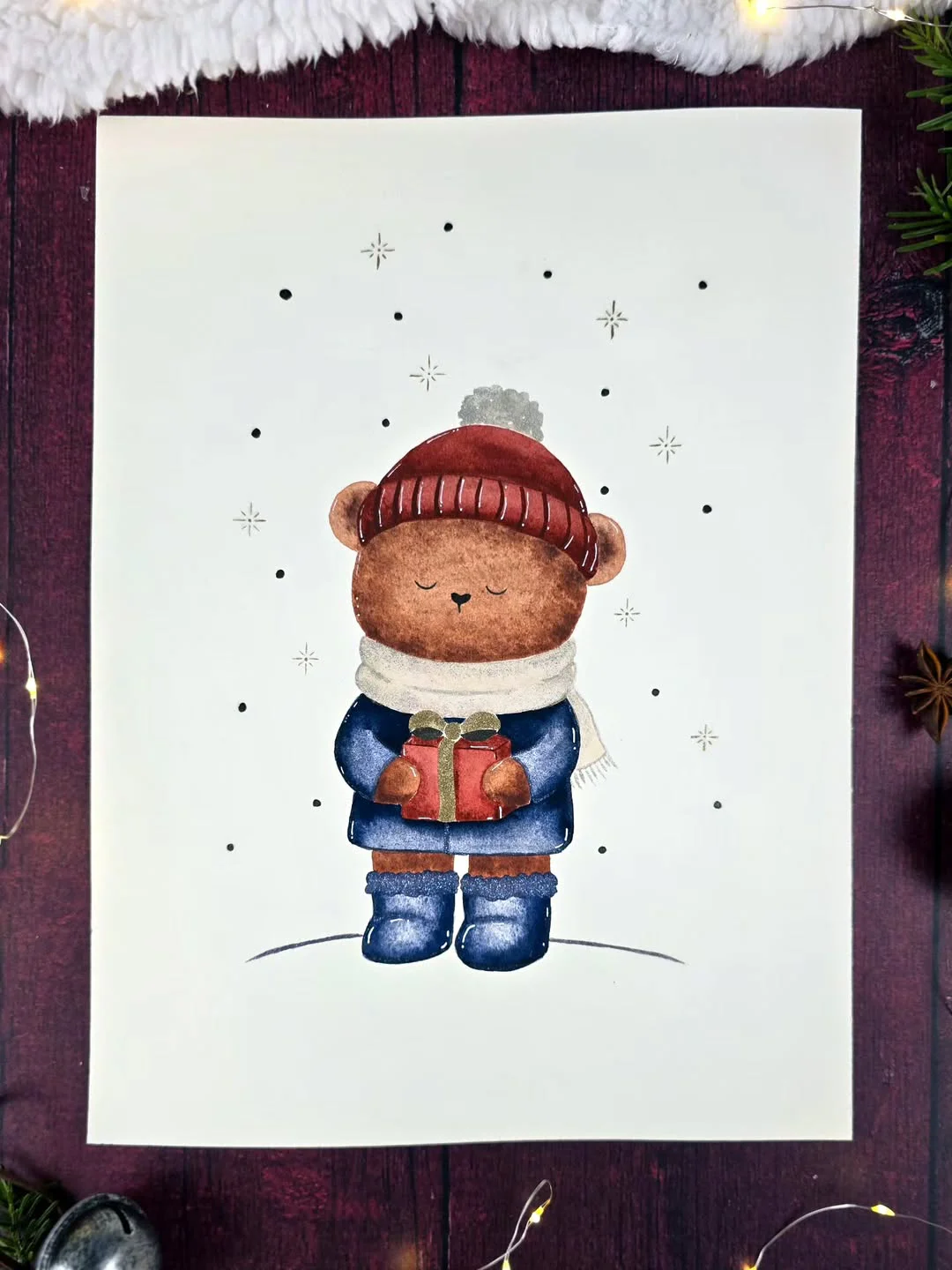 [ILLUSTRATION AQUARELLE] Porteur de cadeau 🎁Nous voilà presque arrivés à ce moment que tout le