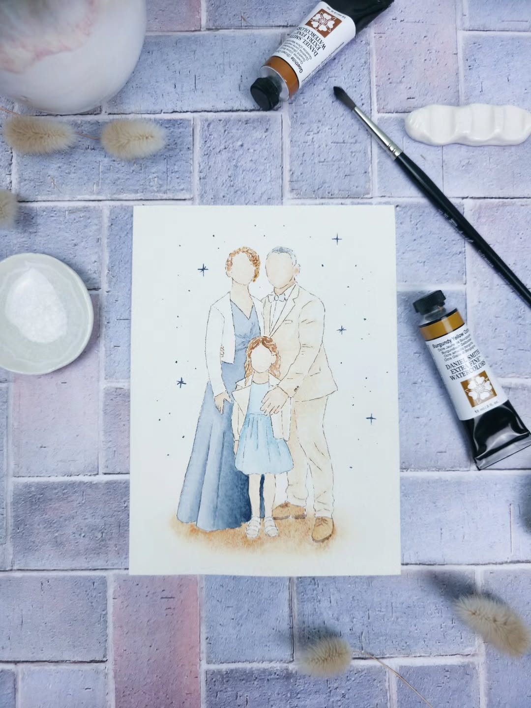 [ILLUSTRATION AQUARELLE] Portrait façon live painting 💕Quand j’ai commencé ce projet d’illustr