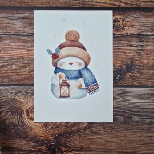 Bonhomme à la lanterne A6 - imparfait