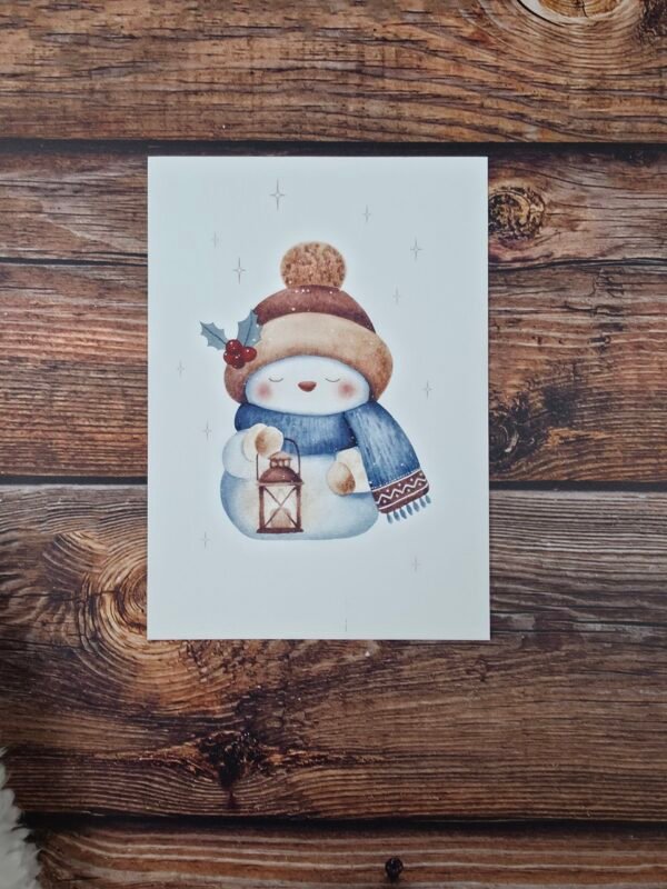 Bonhomme à la lanterne A6 - imparfait