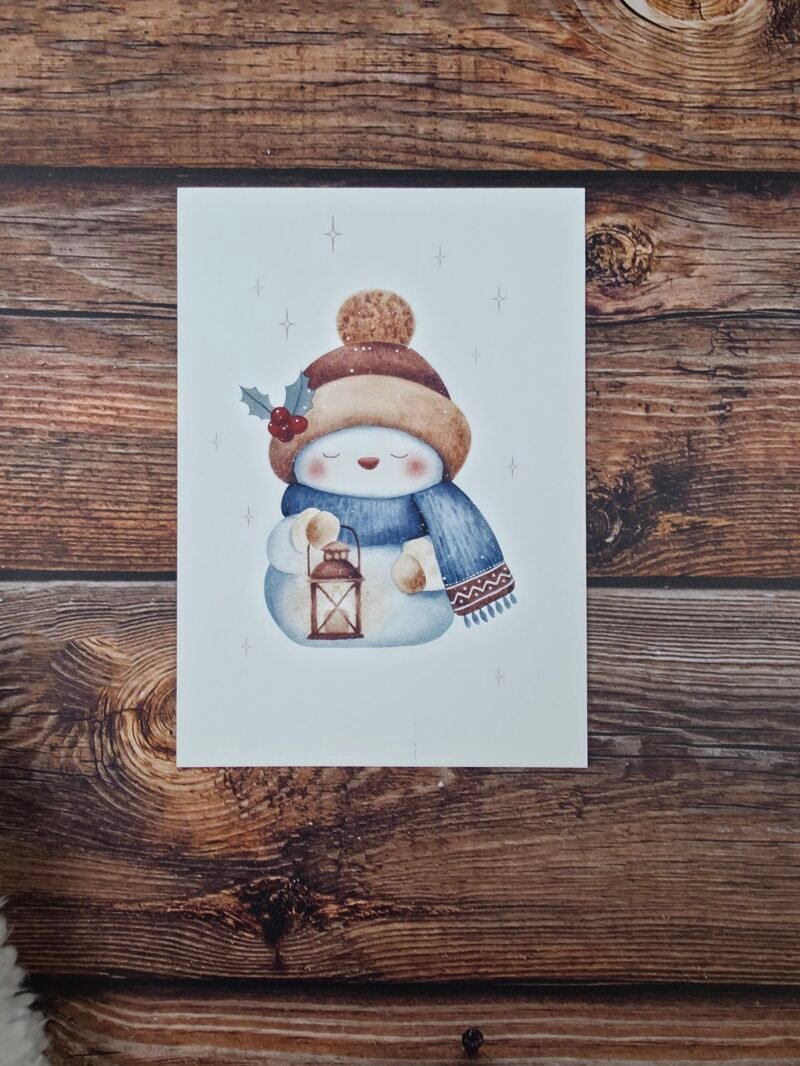 Bonhomme à la lanterne A6 - imparfait