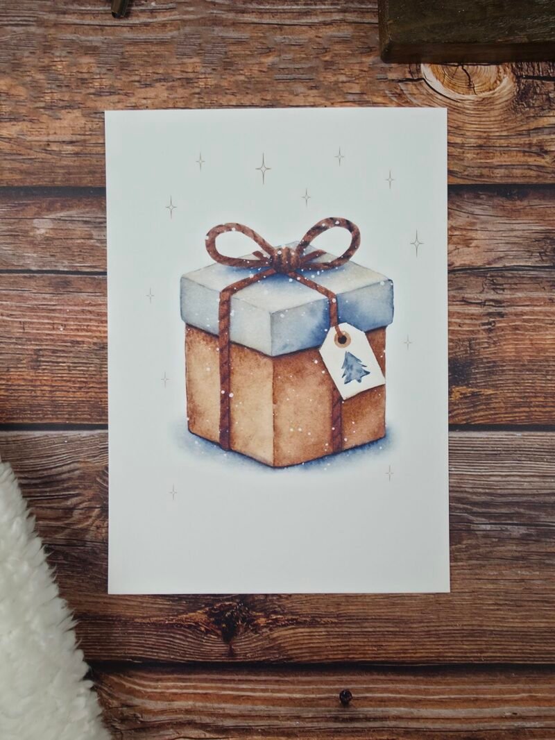 Cadeau avec étoiles A5 - imparfait