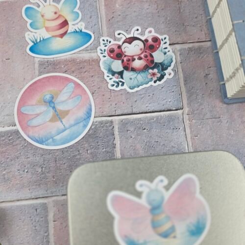Lot stickers insectes