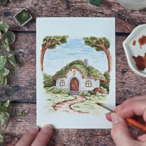 Peindre un monde enchanté à l'aquarelle