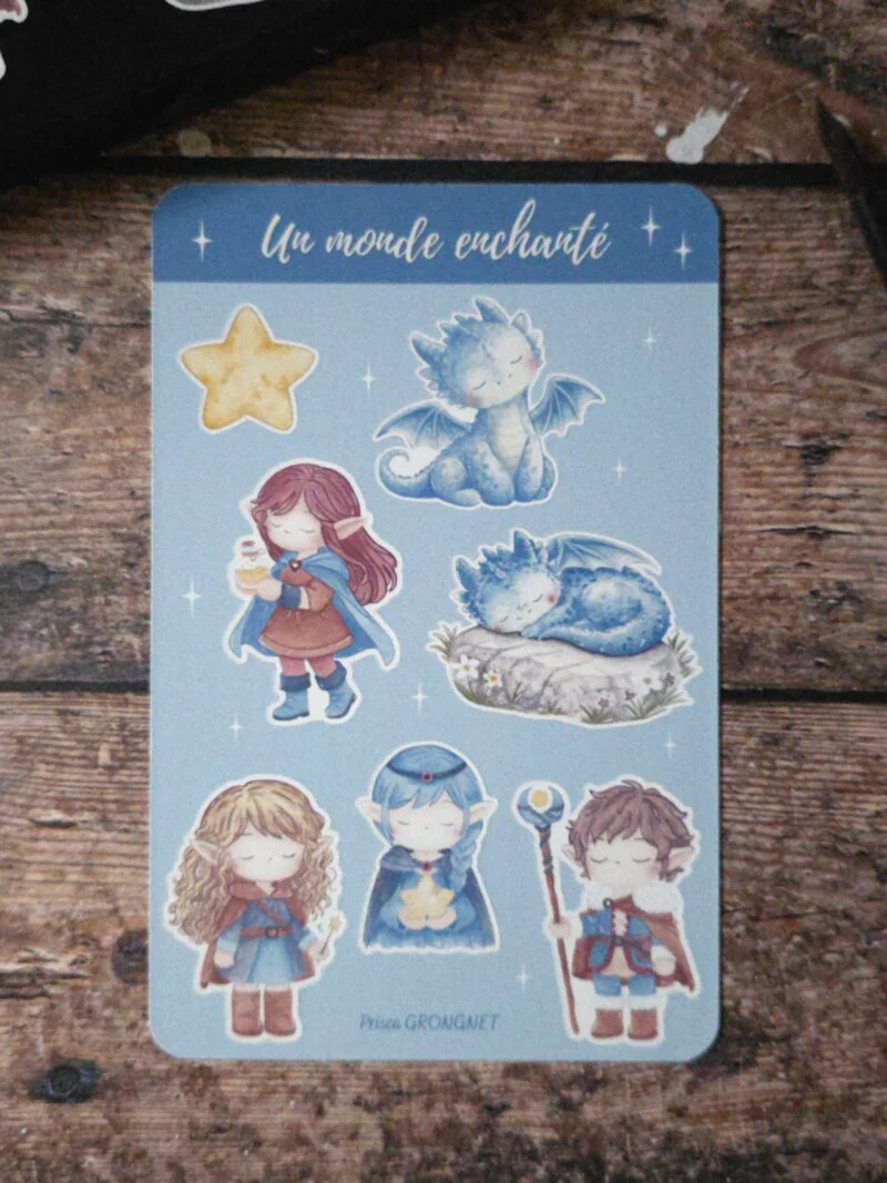 20260524_173245 Planche stickers "un monde enchanté"