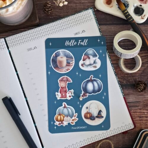 Planche stickers "Hello Fall"