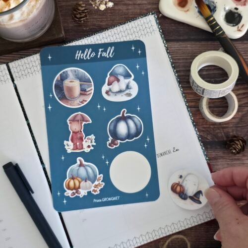 Planche stickers "Hello Fall"