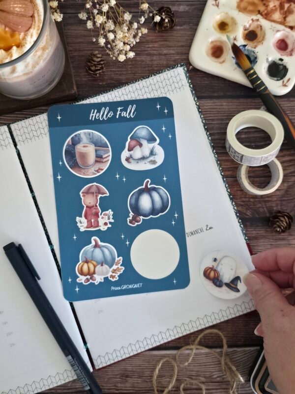 Planche stickers "Hello Fall"